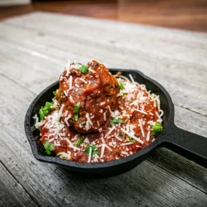 Lady Dee’s Smoked Meatballs & Spaghetti