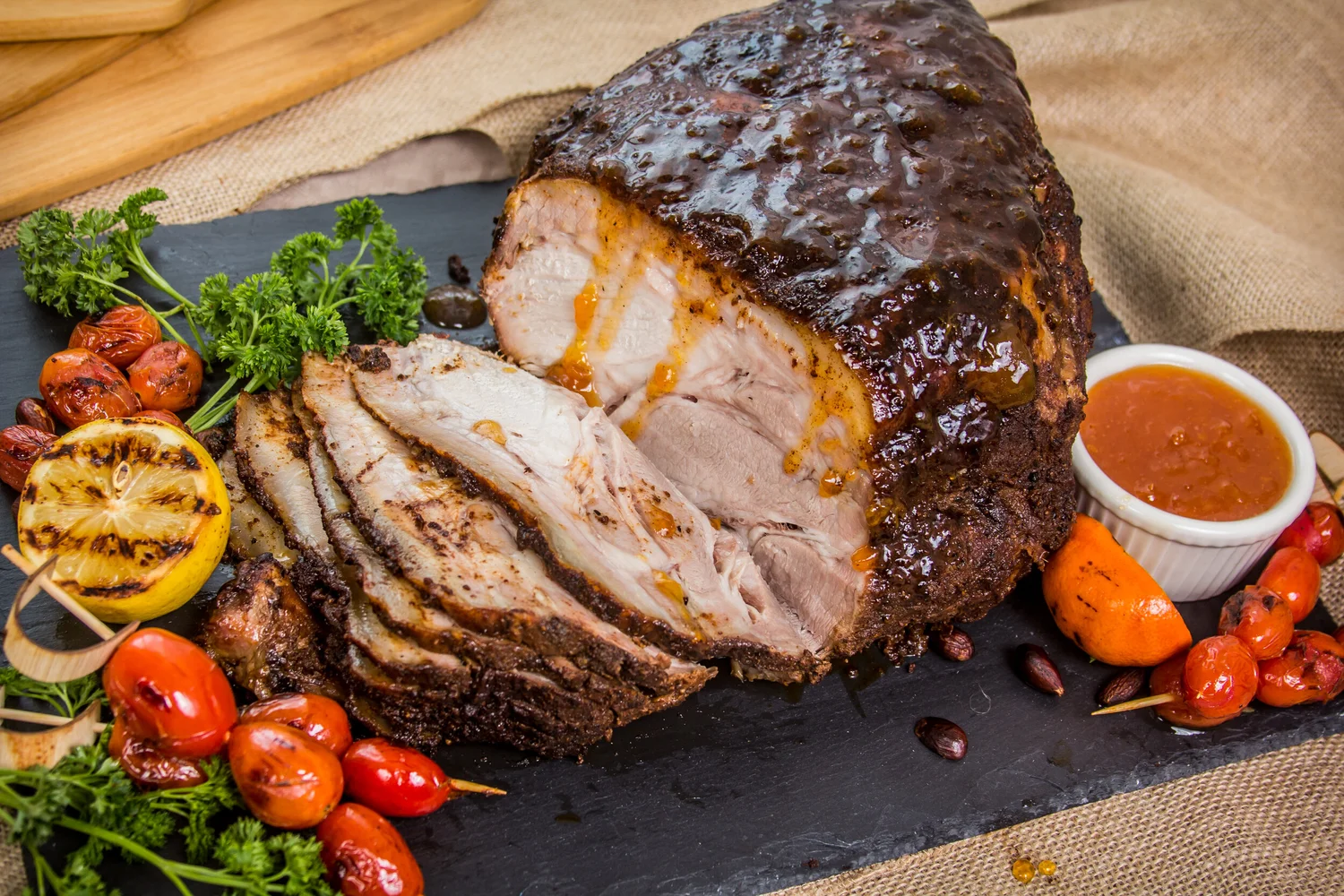 Apricot Glazed Pork Roast Mac & Cheese Family Fest