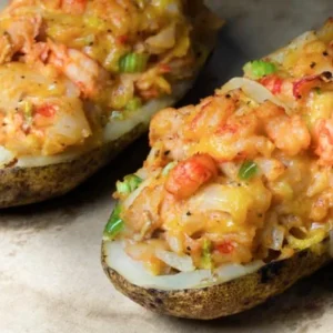 Poppa C’s Seafood Stuffed Baked Potatoes for 4